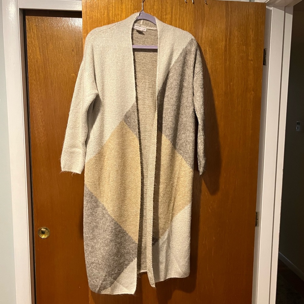 Long cardigan duster sweater